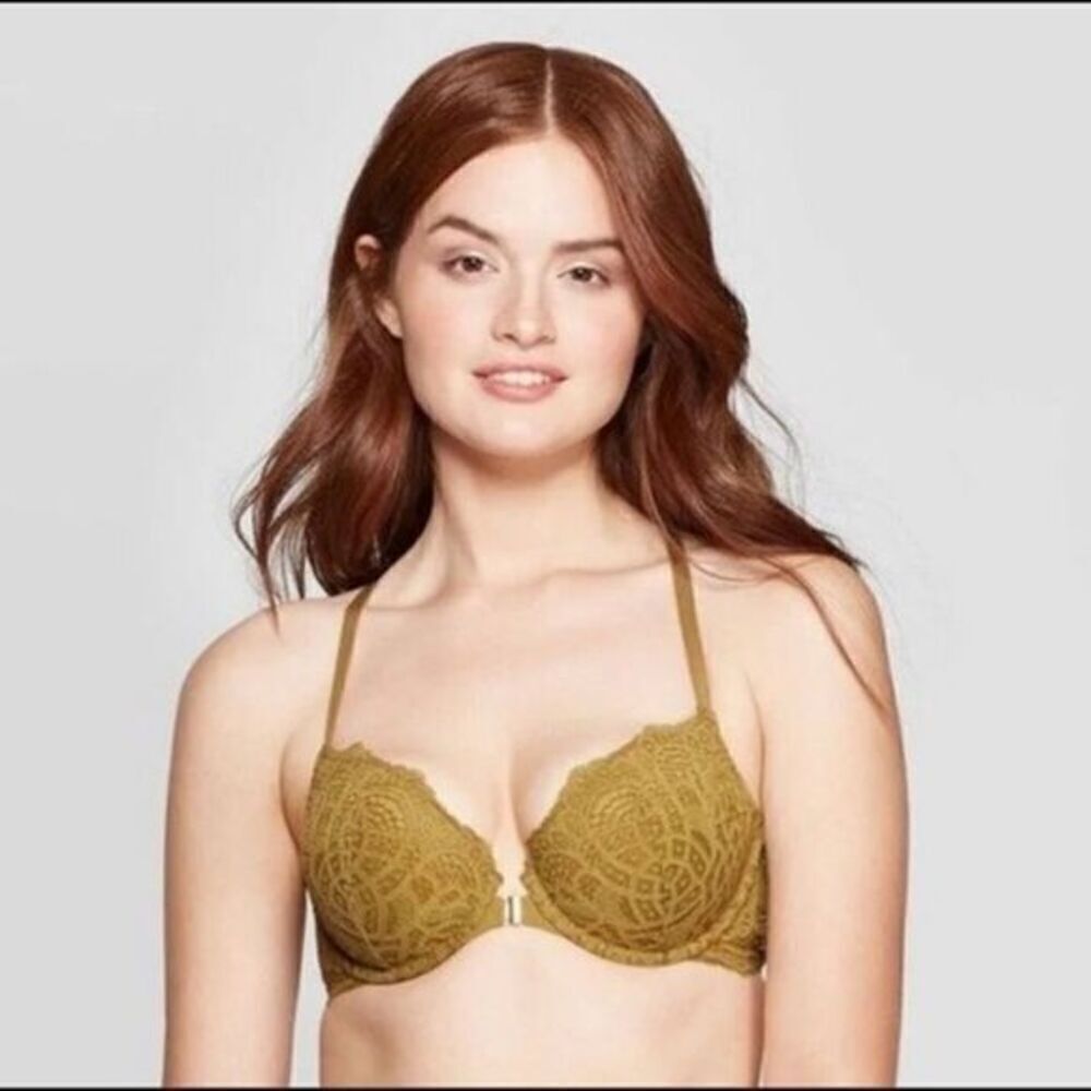 Auden The Radiant Plunge Coverage Push-Up Bra 32C